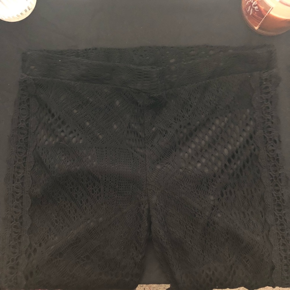 High waisted lace pants